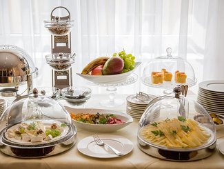 Breakfast buffet at the Hotel Admiral in Baden bei Wien