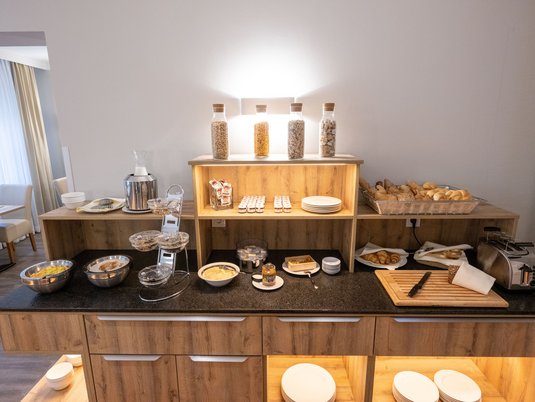 Breakfast at the Hotel Admiral in Baden bei Wien