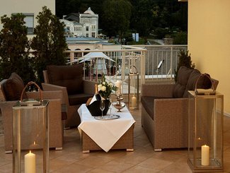 Terrasse Penthouse Lounge, Hotel Admiral Baden bei Wien